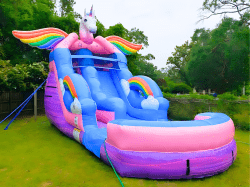 Unicorn Rainbow Slide 18ft