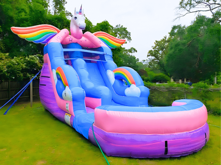 Unicorn Rainbow Slide 18ft