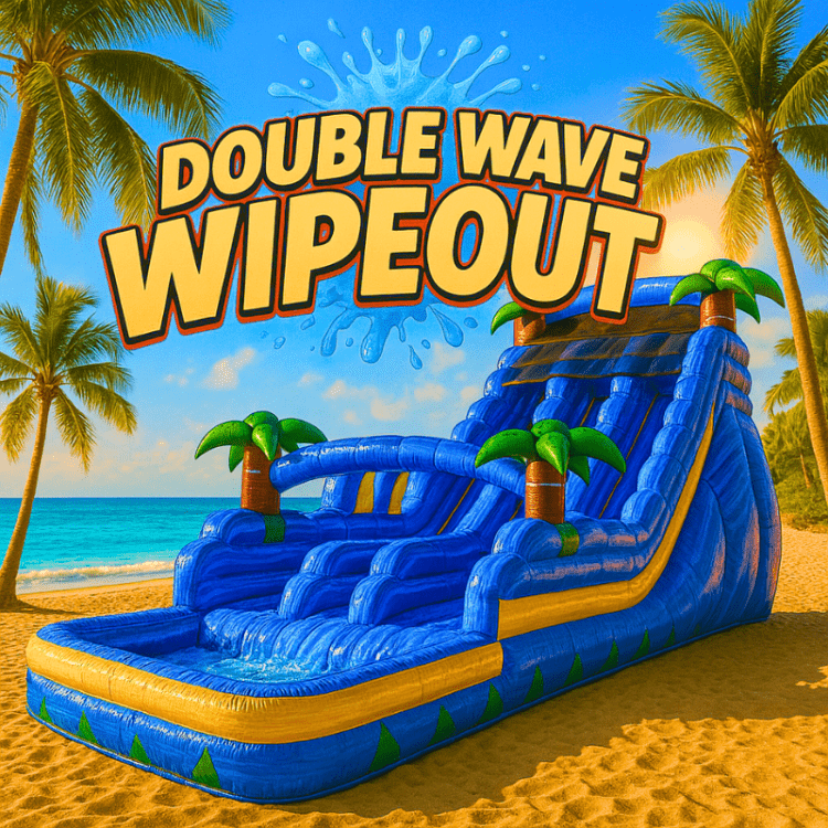 XL Double Wave Wipeout 22ft